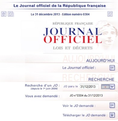 JO du 31-12-13 decret Lurel - Carburant