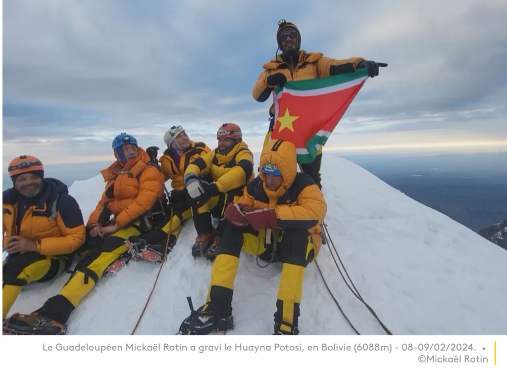 Mickaël Rotin, un Guadeloupéen sur le toit enneigé de la&nbsp;Bolivie