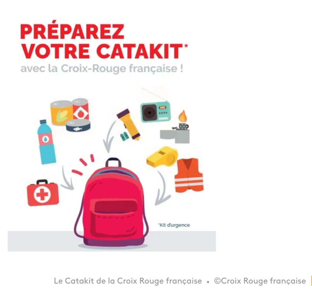 La Croix Rouge souhaite un sac d&rsquo;urgence par Français en cas d&rsquo;événements climatiques